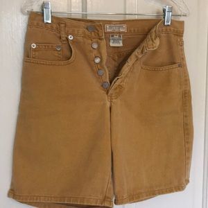 Guess cut-offs, washed cotton jeans, size 0.